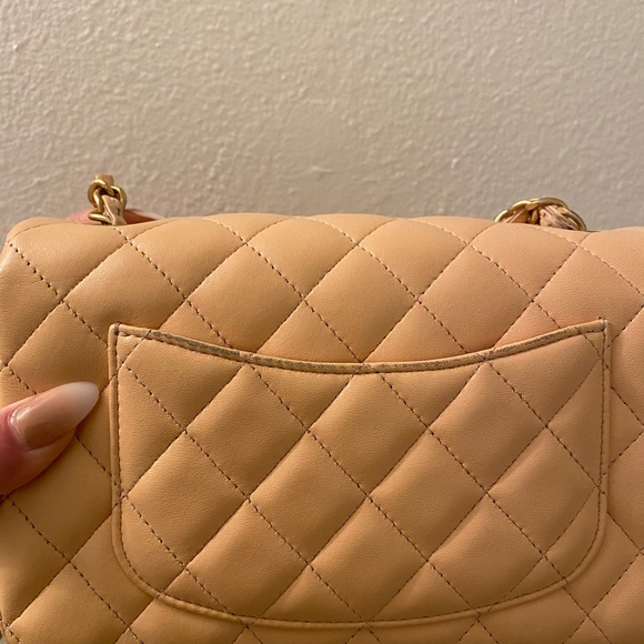 *SOLD* Chanel Rectangular Mini Beige Classic - Picture 4 of 12